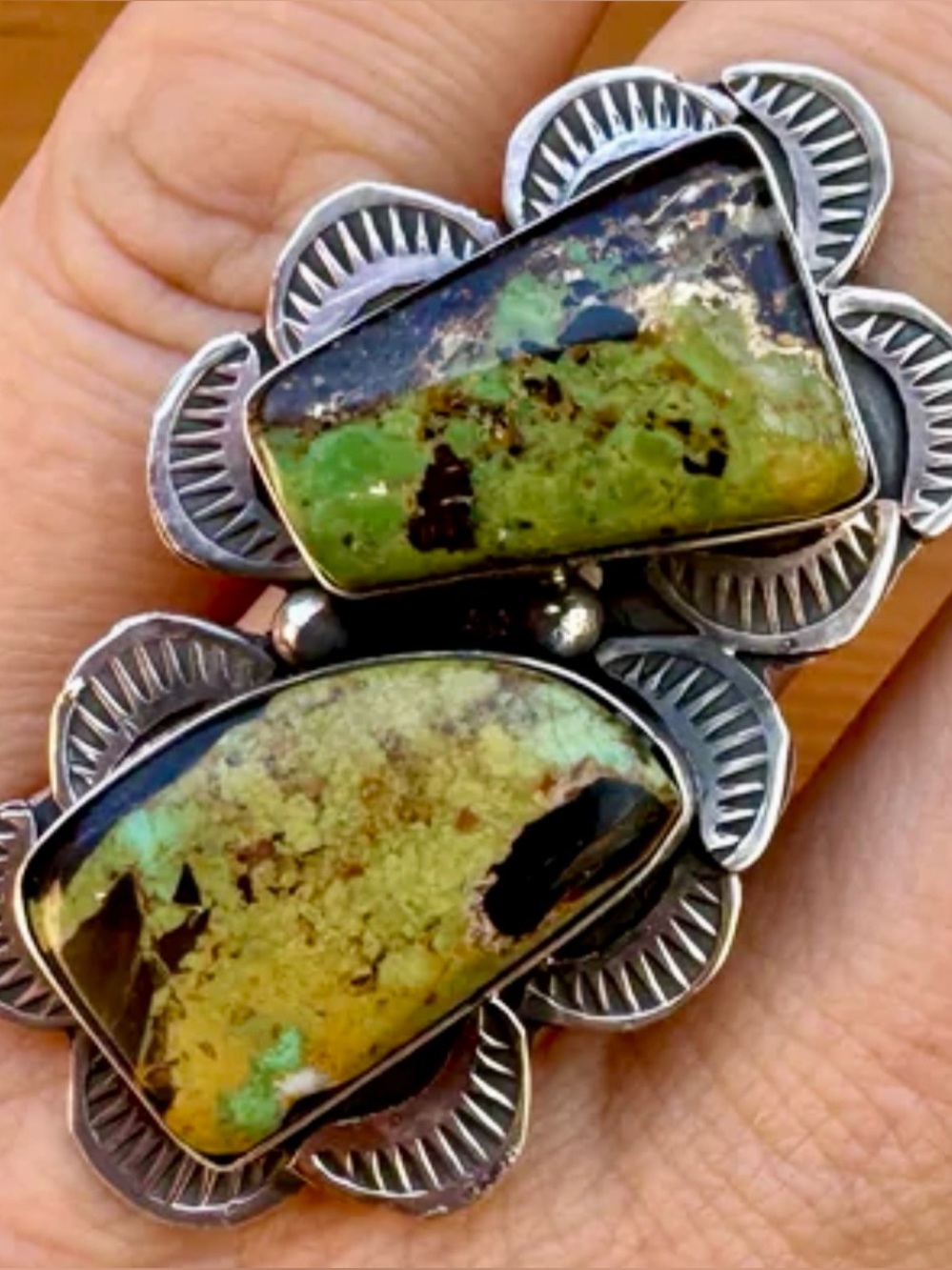 Navajo Blackjack Turquoise Ring